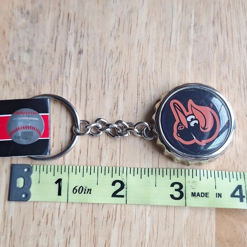 MLB Baltimore Orioles Bottle Cap Keychain